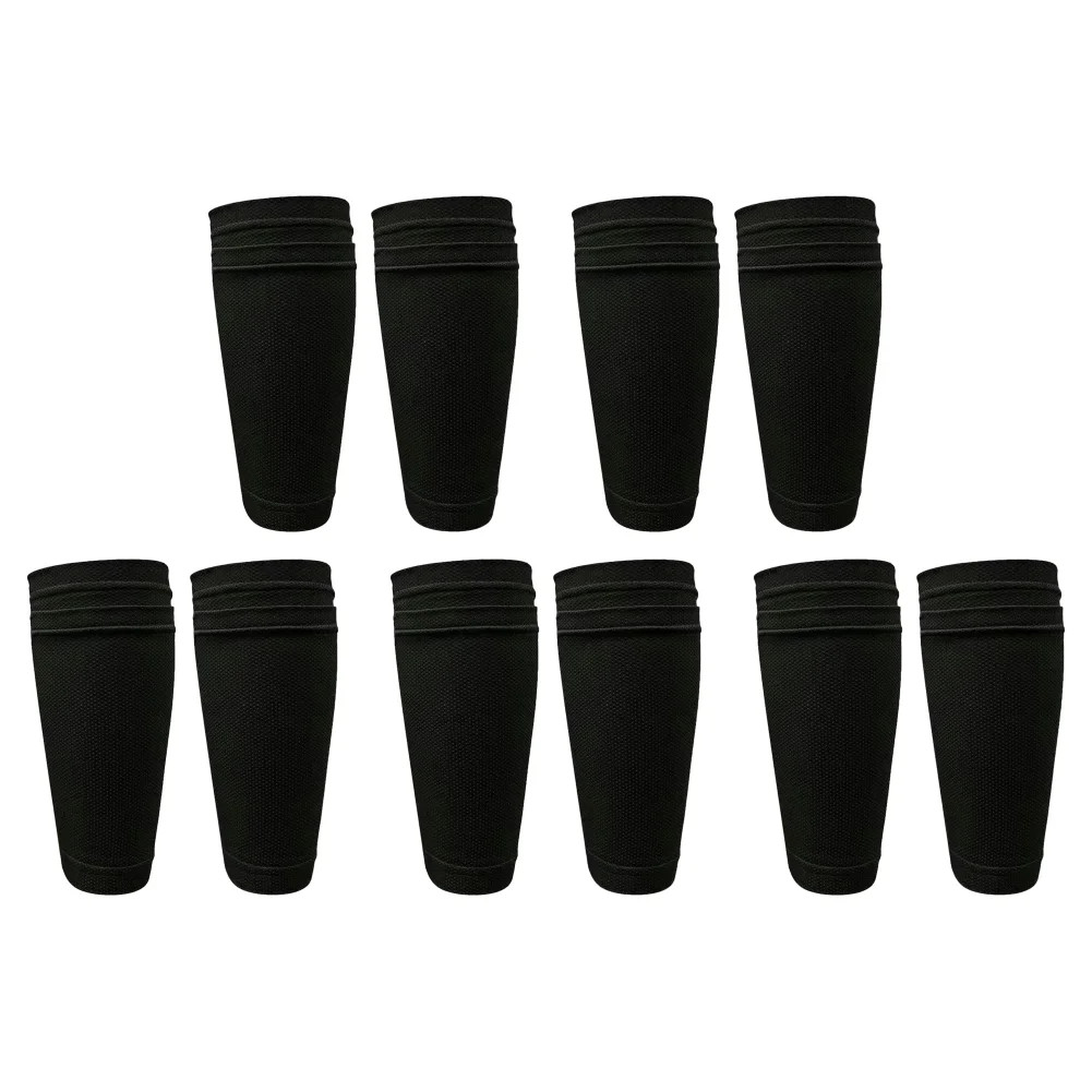 5Pairs Soccer Shin Guards Sleeves with Pocket Football Crashproof Calf Protector