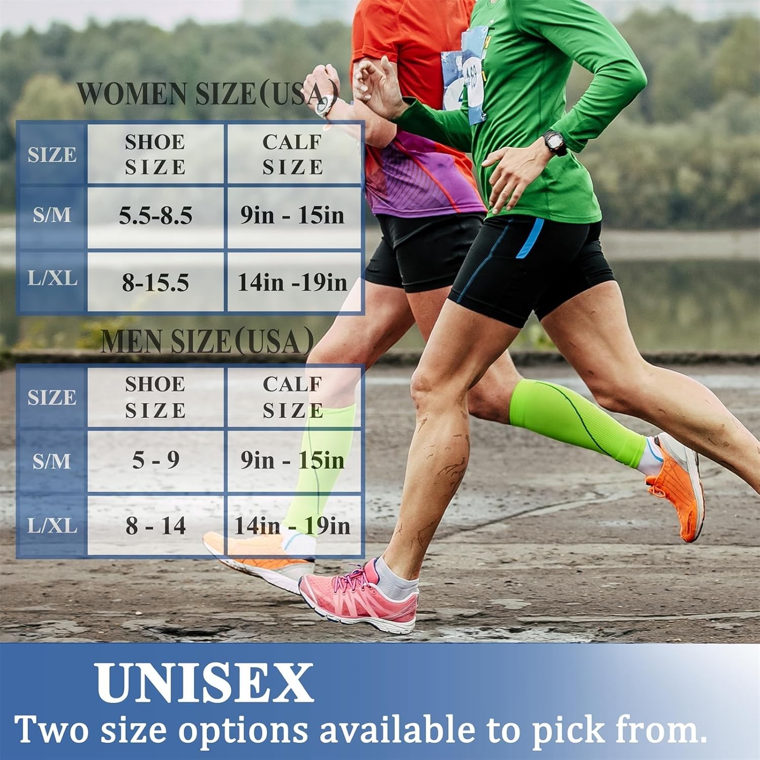 Athletic Compression Socks – Best Support for Running & Cycling, 3 Pairs Inside