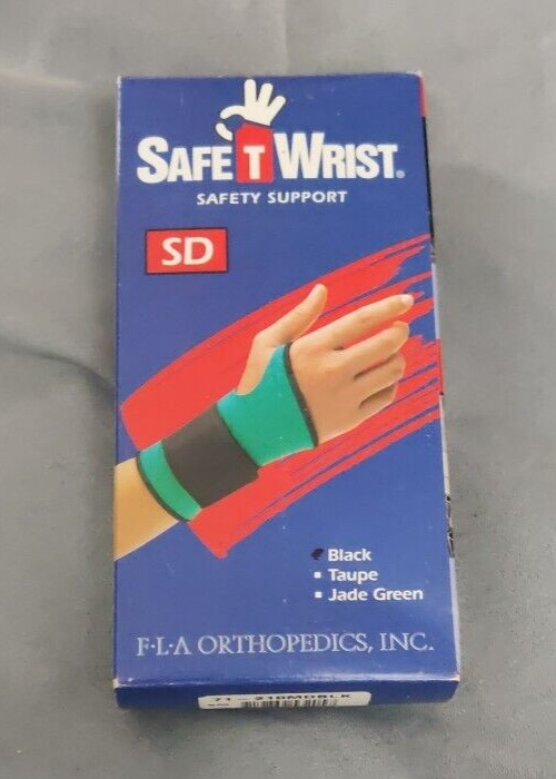 FLA 71-210 Safe-T-Wrist Standard Duty Wrist Support Medium Black