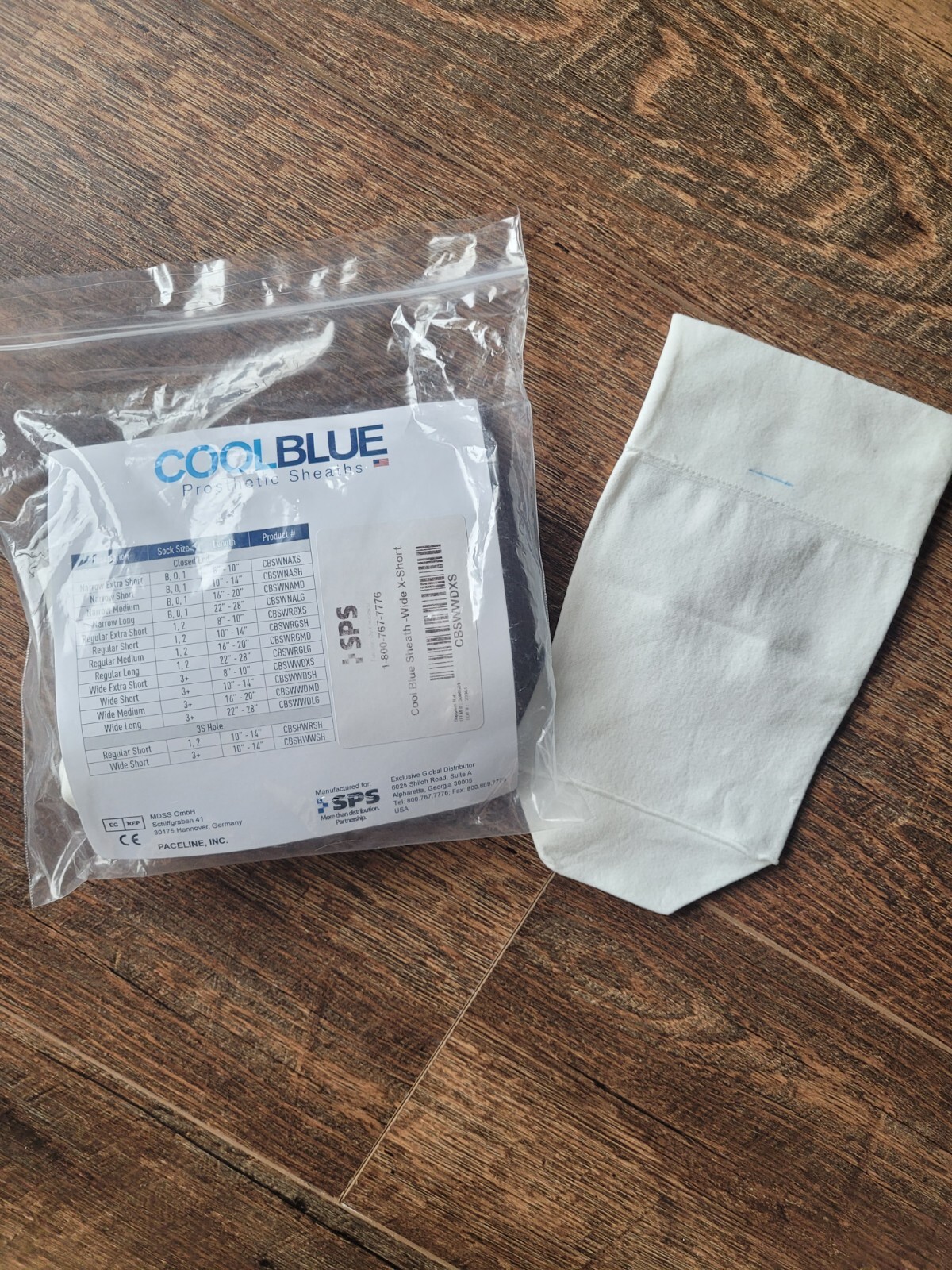 COOLBLUE PROSTHETIC SHEATH Wide Extra Short CBSWWDXS