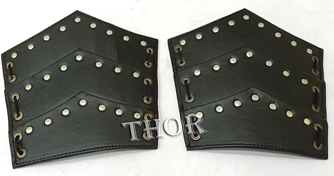 Medieval Armor Knights Leather Arm Guard Costume Rustic Vintage Home Decor Gift