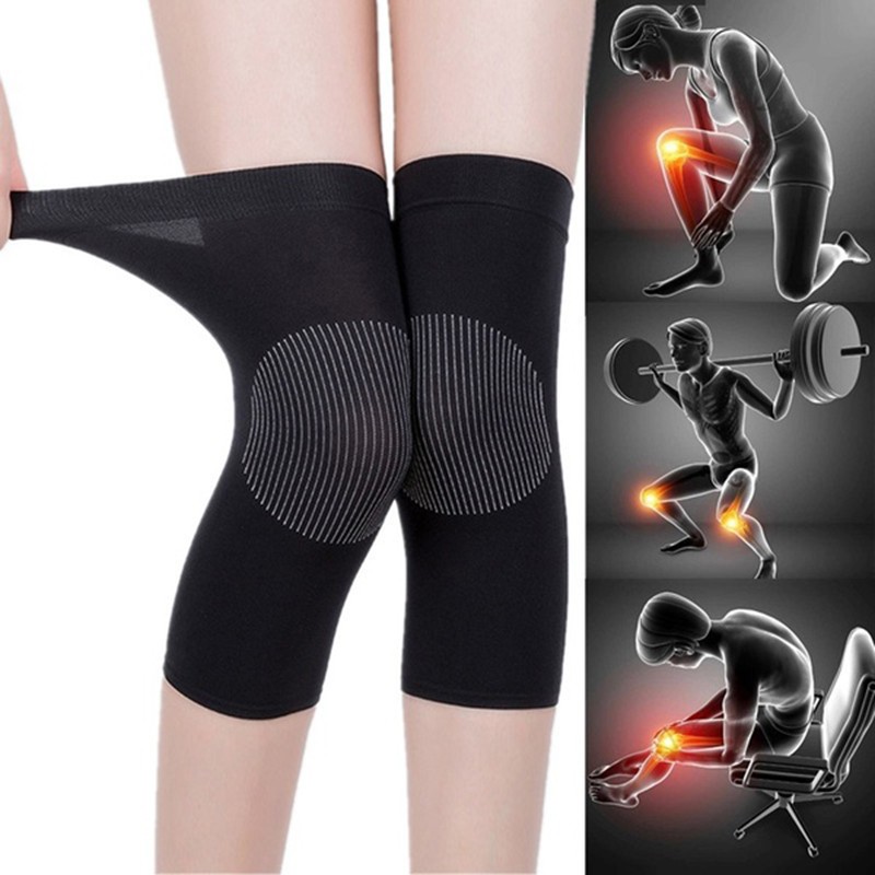 1 Pair Knee Sleeve Compression Brace Support Sport Joint Pain Arthritis Reli.sh