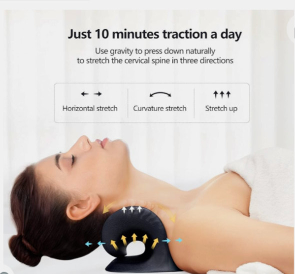 Cozy Health Neck Stretcher Neck Pain Relief, Neck Shoulder Relaxer Traction NEW