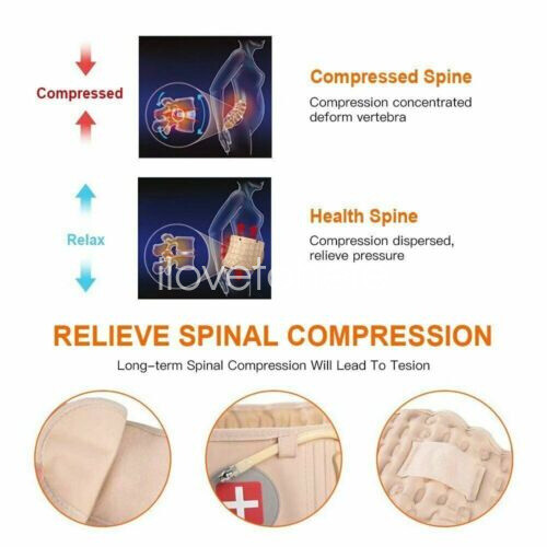 Decompression Back Belt Brace Lumbar Support & Extender Belt Spinal Air Traction