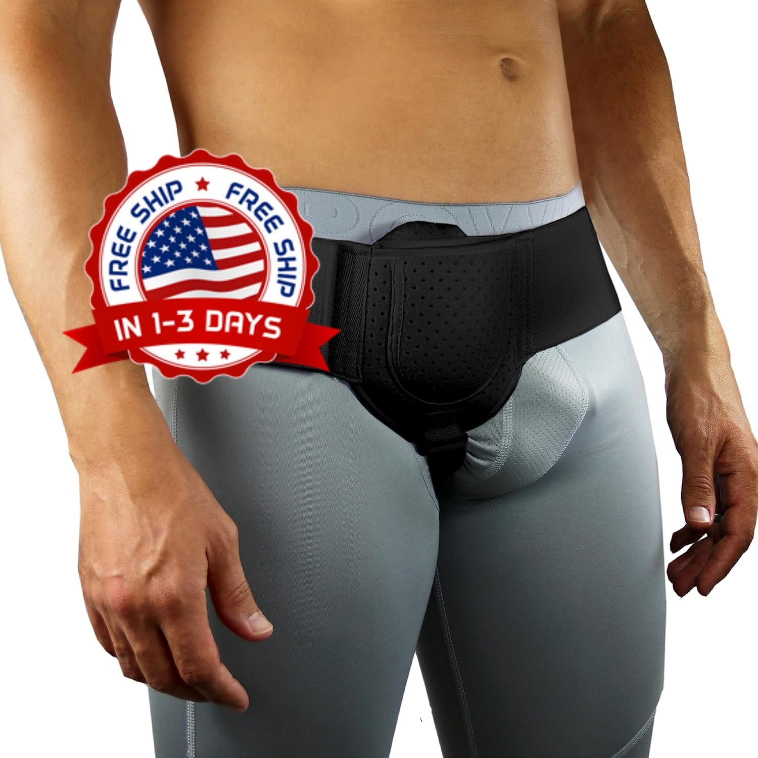 Cinturón de hernia para hombres Soporte inguinal para hombres mujeres Truss Faja