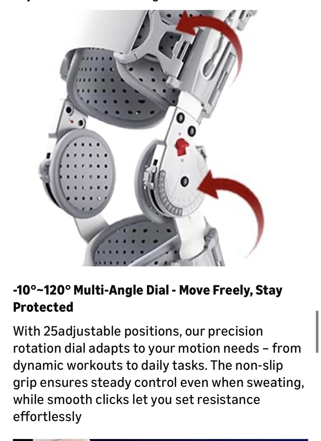GoHelmate Adjustable ROM Knee Brace Hinged Post-Op Support FREE SHIP