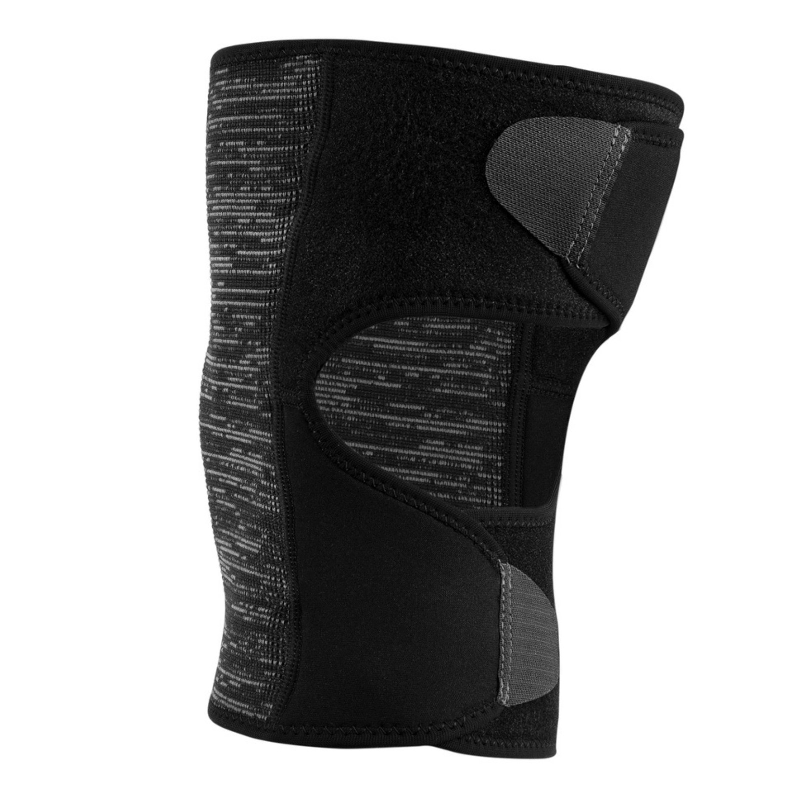 Mueller Hybrid Wraparound Knee Support: One Size Fits Most (Black, Grey & White)