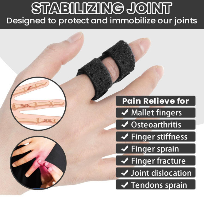Trigger Thumb Splints, Finger Splint for Broken/Straightening/Arthritis, Breatha