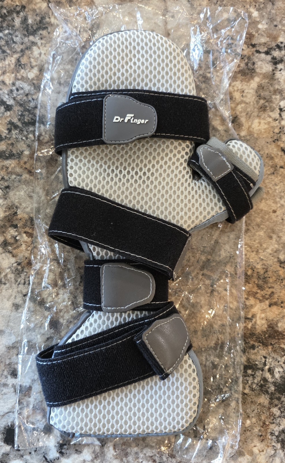 Stroke Hand Brace Splint for Straightening 5 Fingers Prevent Curling Spasm Large