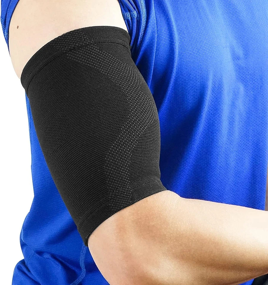Compression Upper Arm Sleeve, Bicep Tendonitis Brace, 1 Pair