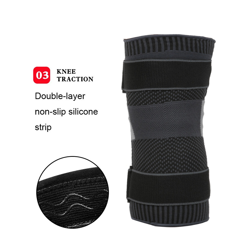 Knee Brace for Pain Relief Support Sleeve with Patella Pad & Side Stabilizers