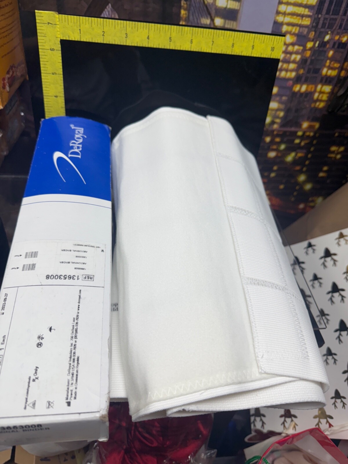 De Royal Abdominal Binder 12″ Large 63″-74″ Latex-Free (New) – Shelf Damaged Box