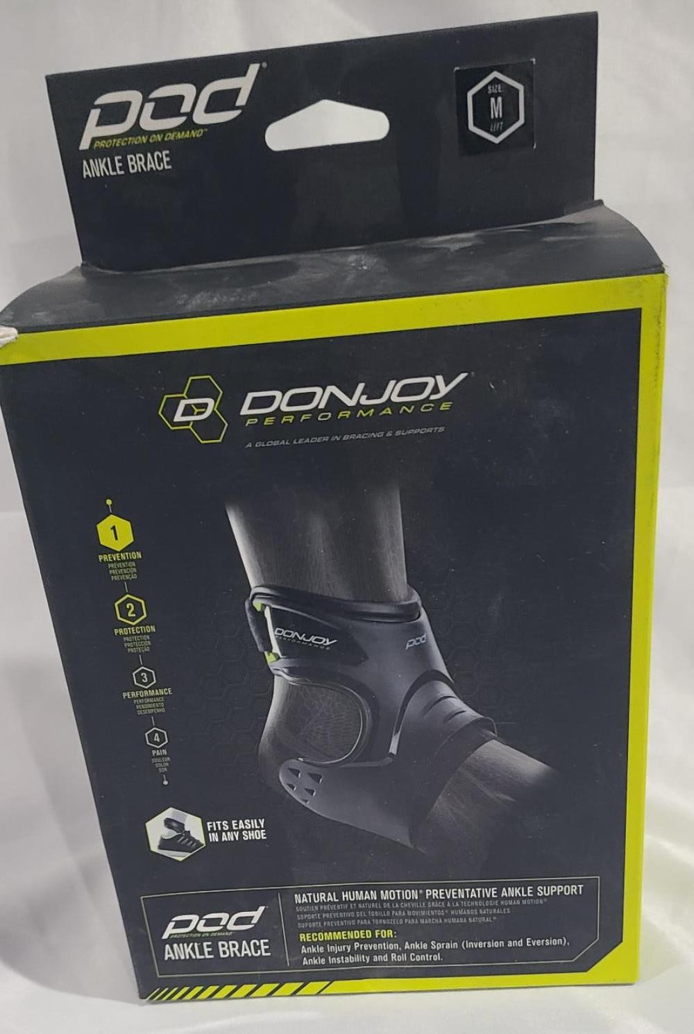DonJoy Performance POD Ankle Brace, Best Support for Stability, Ankle Sprain