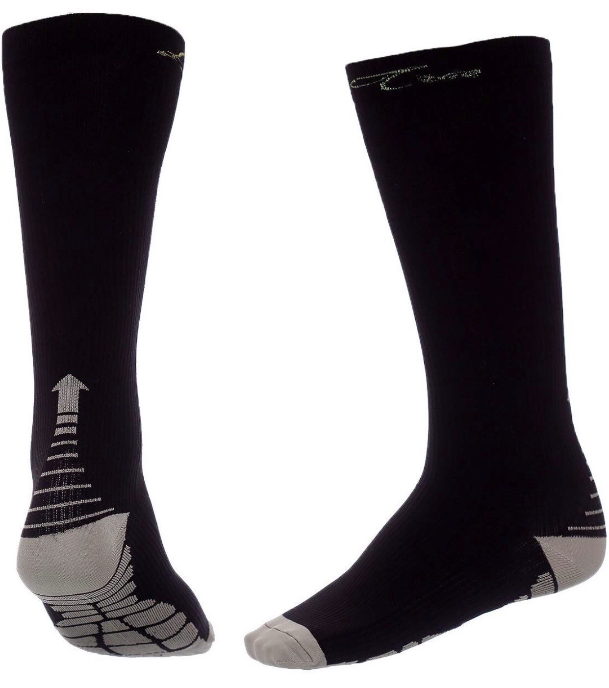 Compression Socks Running Shin Splint Relief Sport Maternity Support Black