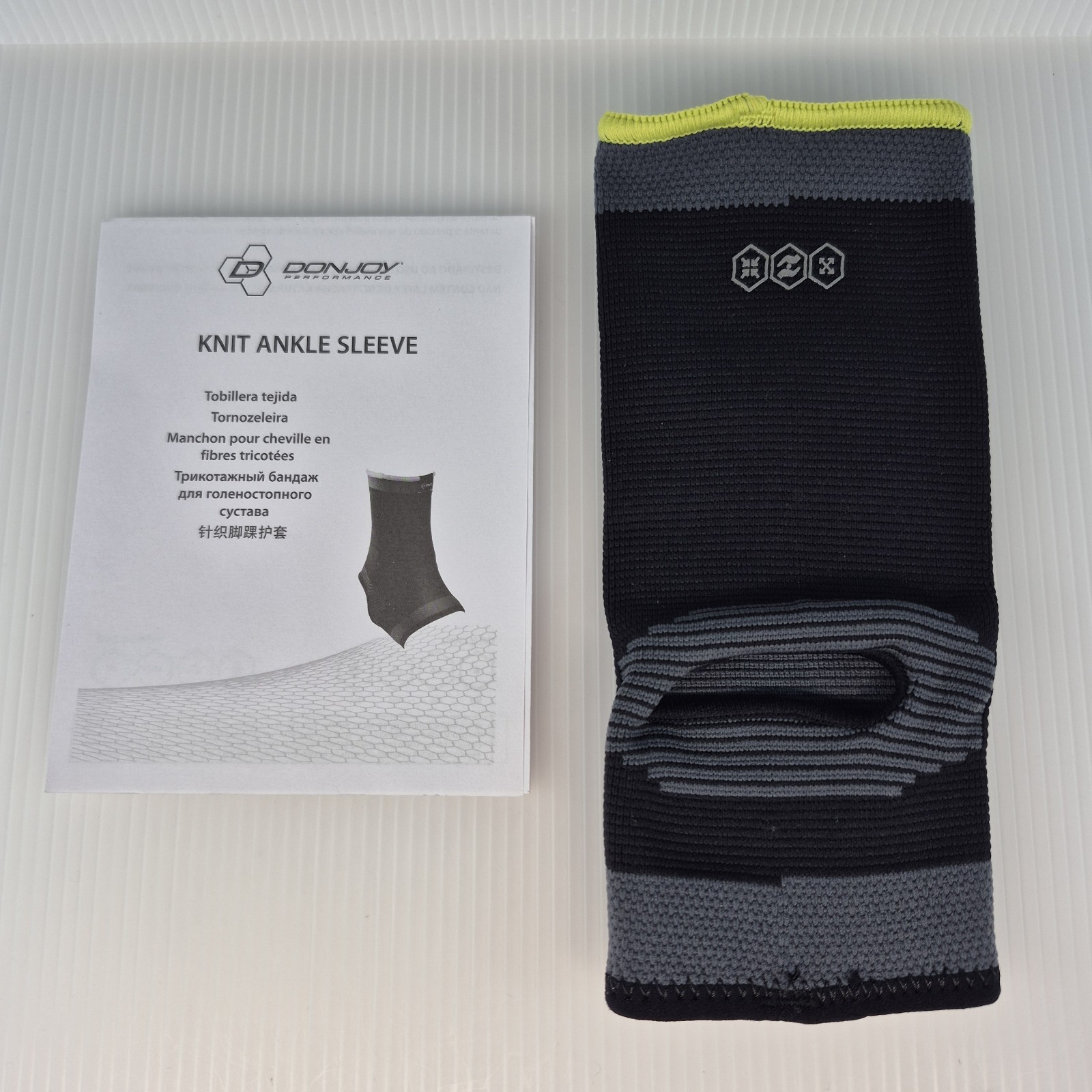 DonJoy Performance Ankle 4 Way Stretch Sleeve Stabilizer Size S New