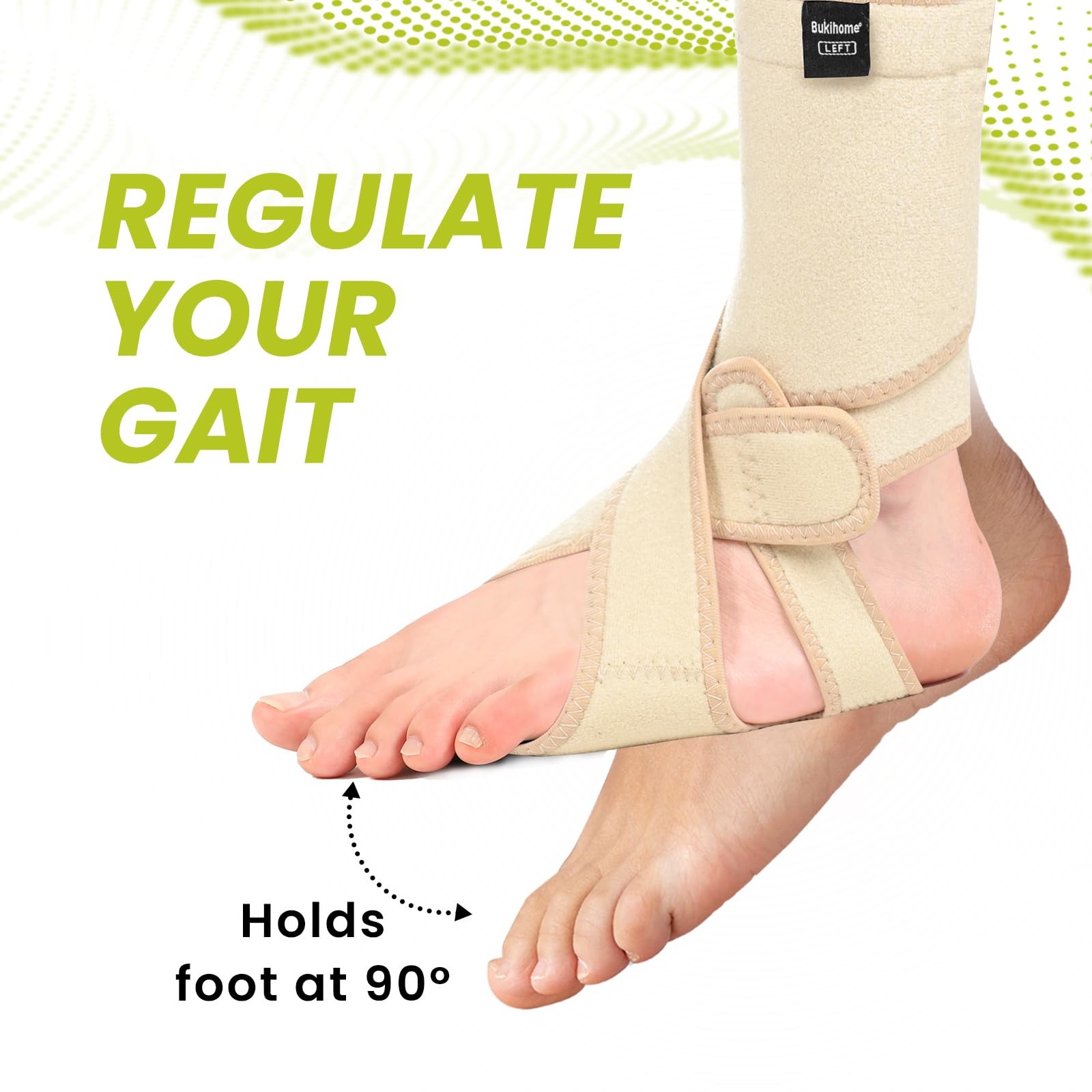 Adjustable AFO Foot Drop Brace – Foot Support for Walking with Shoes, Socks, …