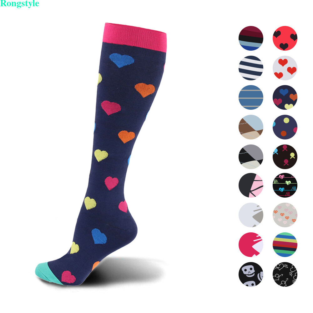 Lot Compression Socks Stockings Knee High Women Mens Medical 20-30 mmHG S/M-X/XL