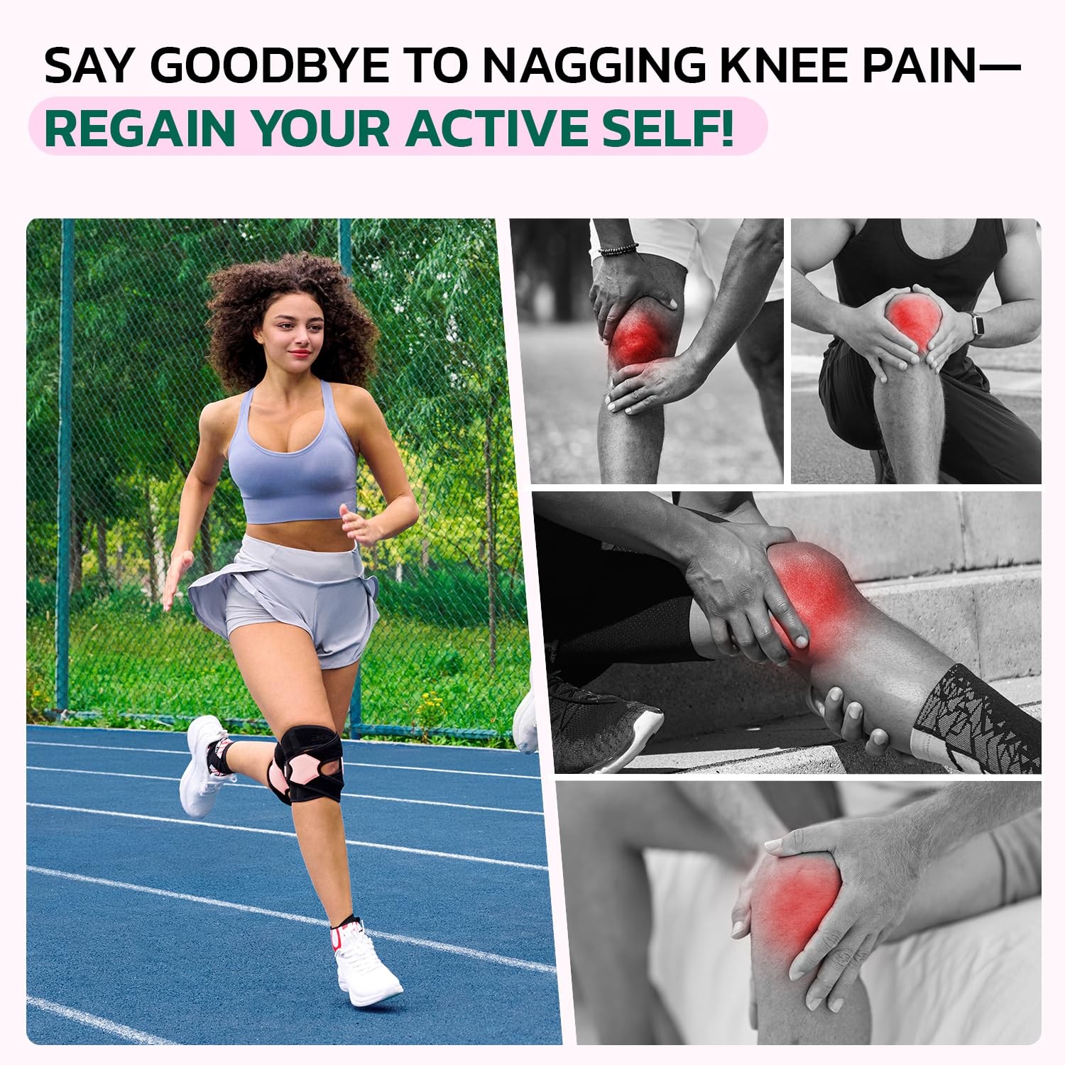 Knee Brace for Men Women Knee Pain Meniscus Tear Arthritis Patella Dislocatio…