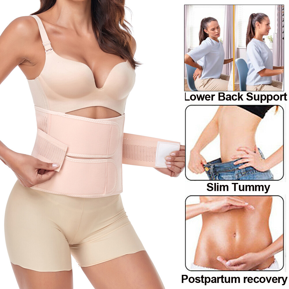 Postpartum Belly Band & Abdominal Binder C-Section Wrap Recovery Support Belt US