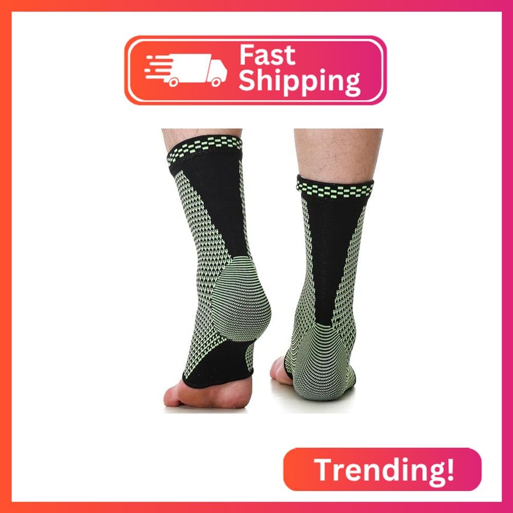 NeoTech Care Ankle Support Brace – Breathable – Men, Women, Right or Left (Green