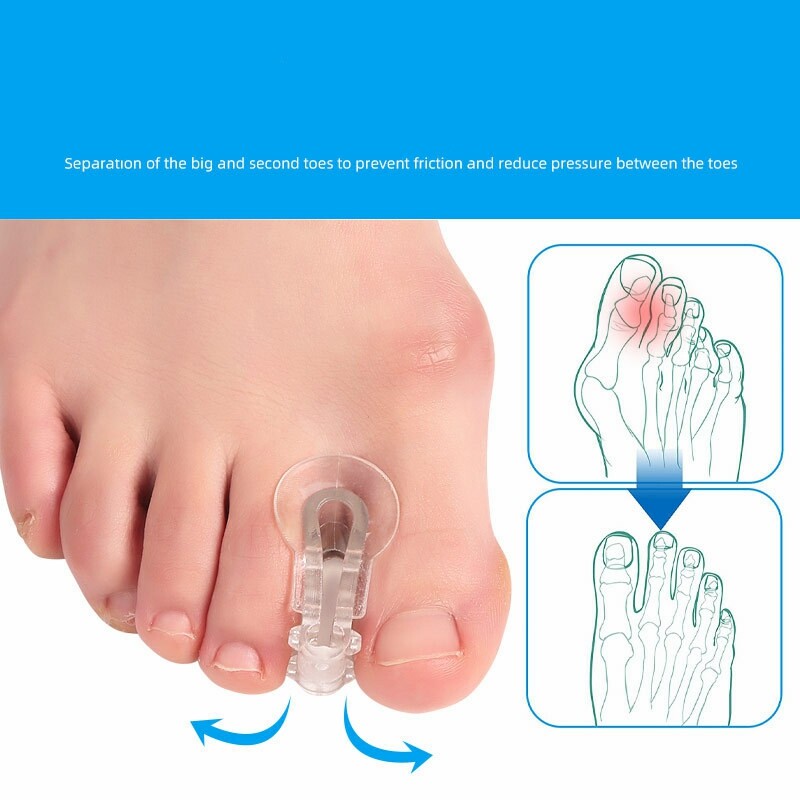 Toe Splitter Thumb Valgus Corrector Big Foot Bone Orthosis Clip Toe Pad Toe O Bw