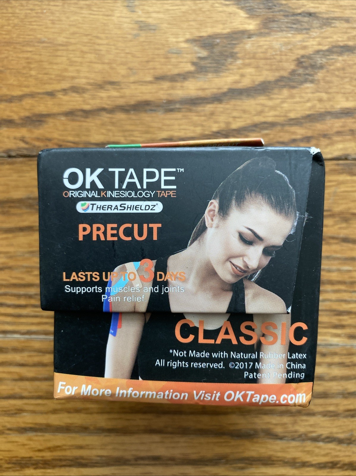 OK TAPE Kinesiology Tape 2 Inch X 16.4 Feet Precut Classic 20 Strips Blue