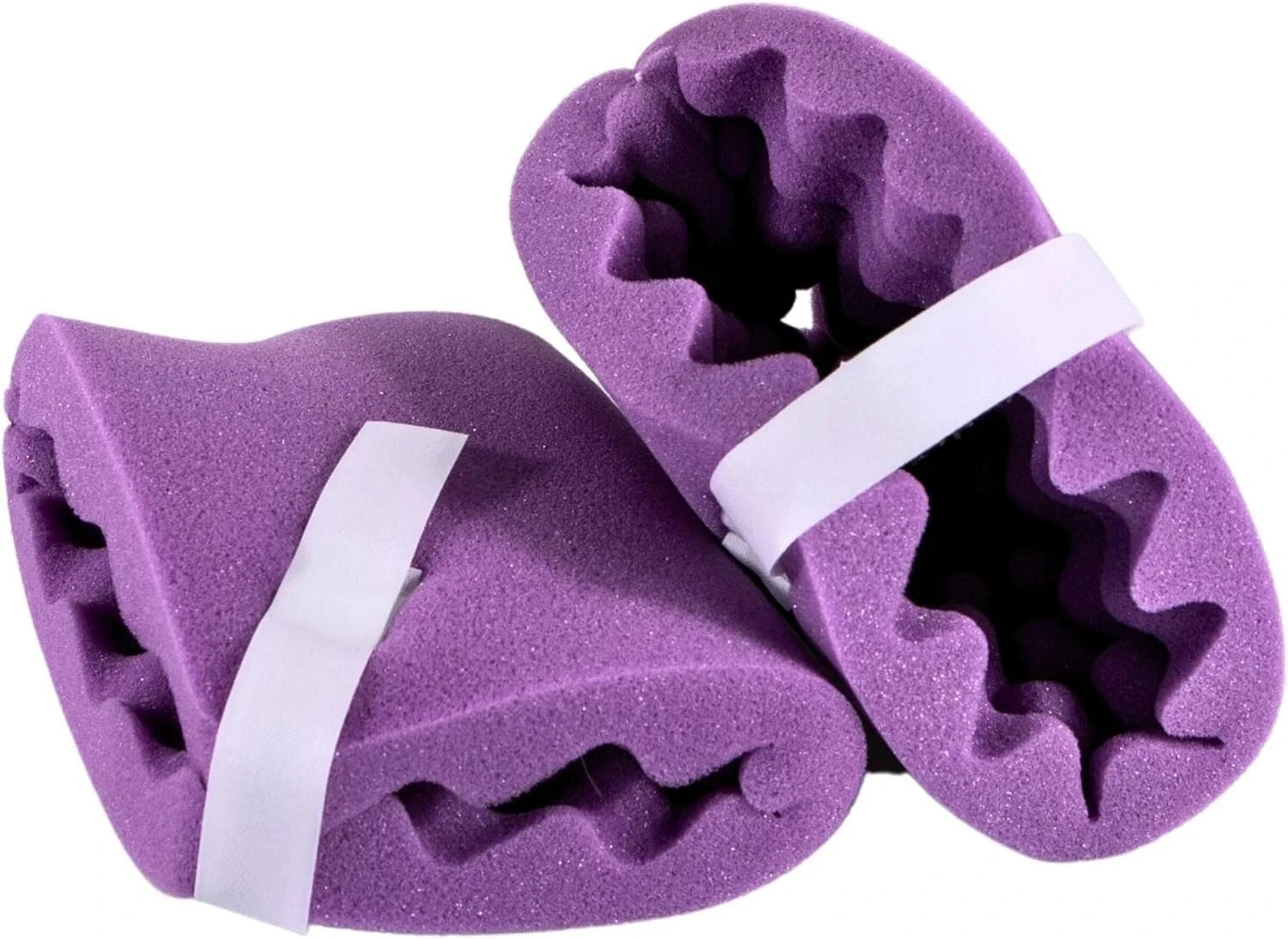 Convoluted Foam Heel Protectors [1 Pair] Eggcrate Cushion Pillow Protector to Re