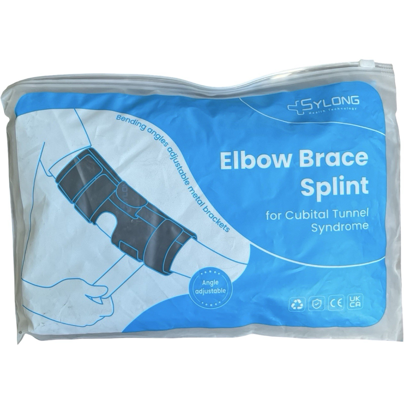 Sylong Elbow Brace Splint for Ulnar Nerve Entrapment Cubital Tunnel Syndrome LXL