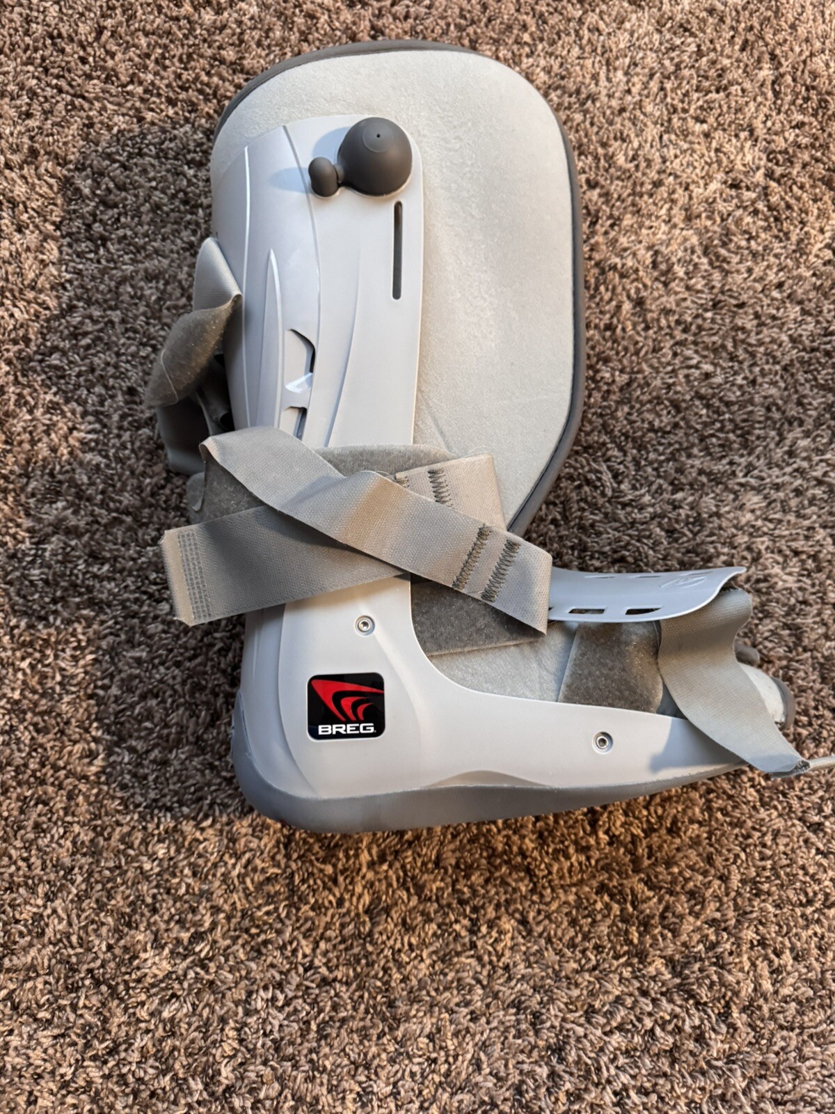 Breg Genesis Full Shell Walker 4 Strap Tall Large Pump Walking Boot Gray M