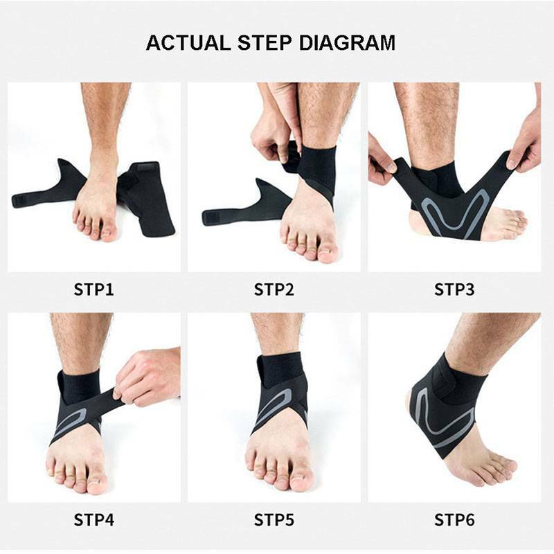 Ankle Support Brace Compression Sleeve Plantar Fasciitis Pain Relief Foot Wrap B