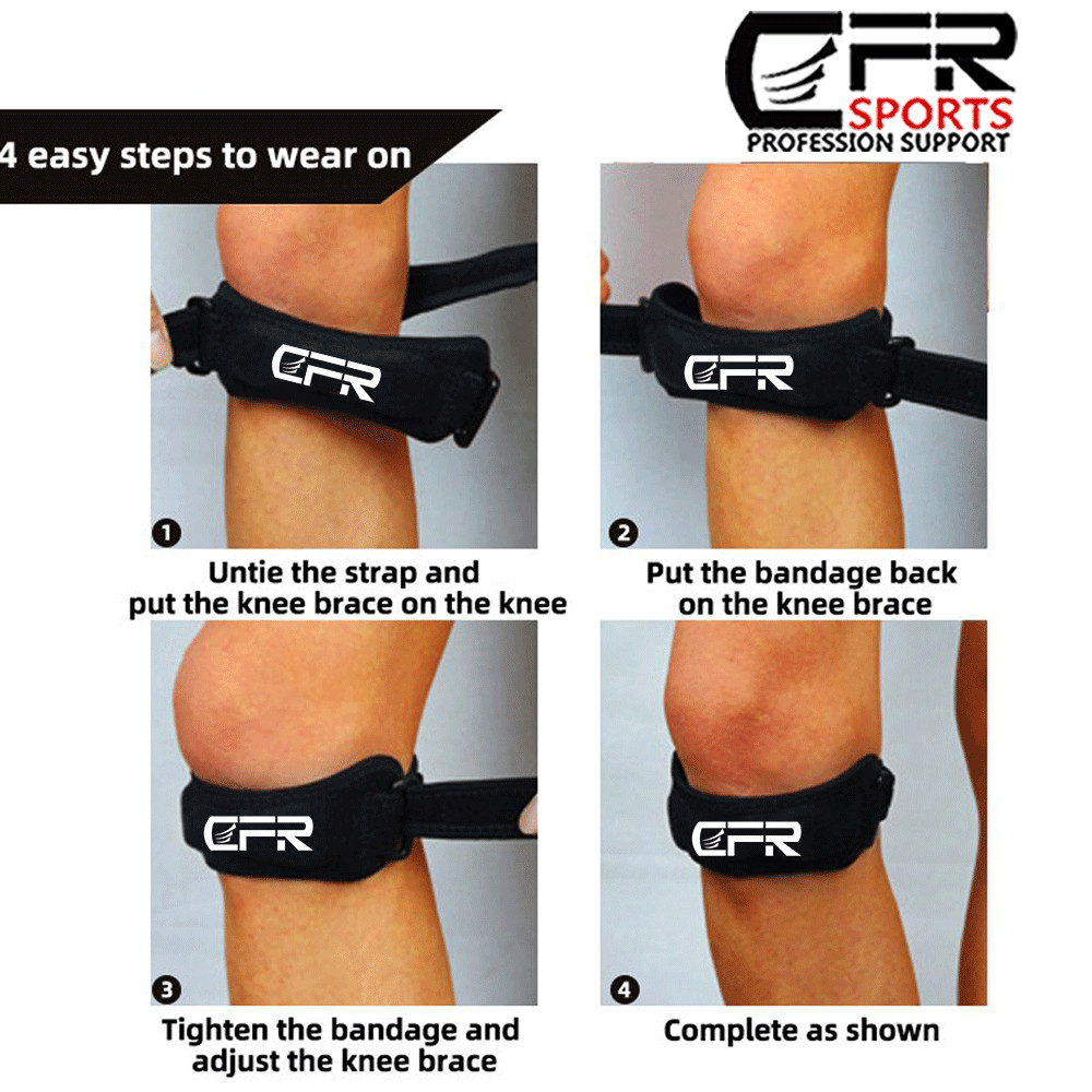 Knee Brace Support Patella Stabilizer Strap Arthritis Running Tendon Pain Relief