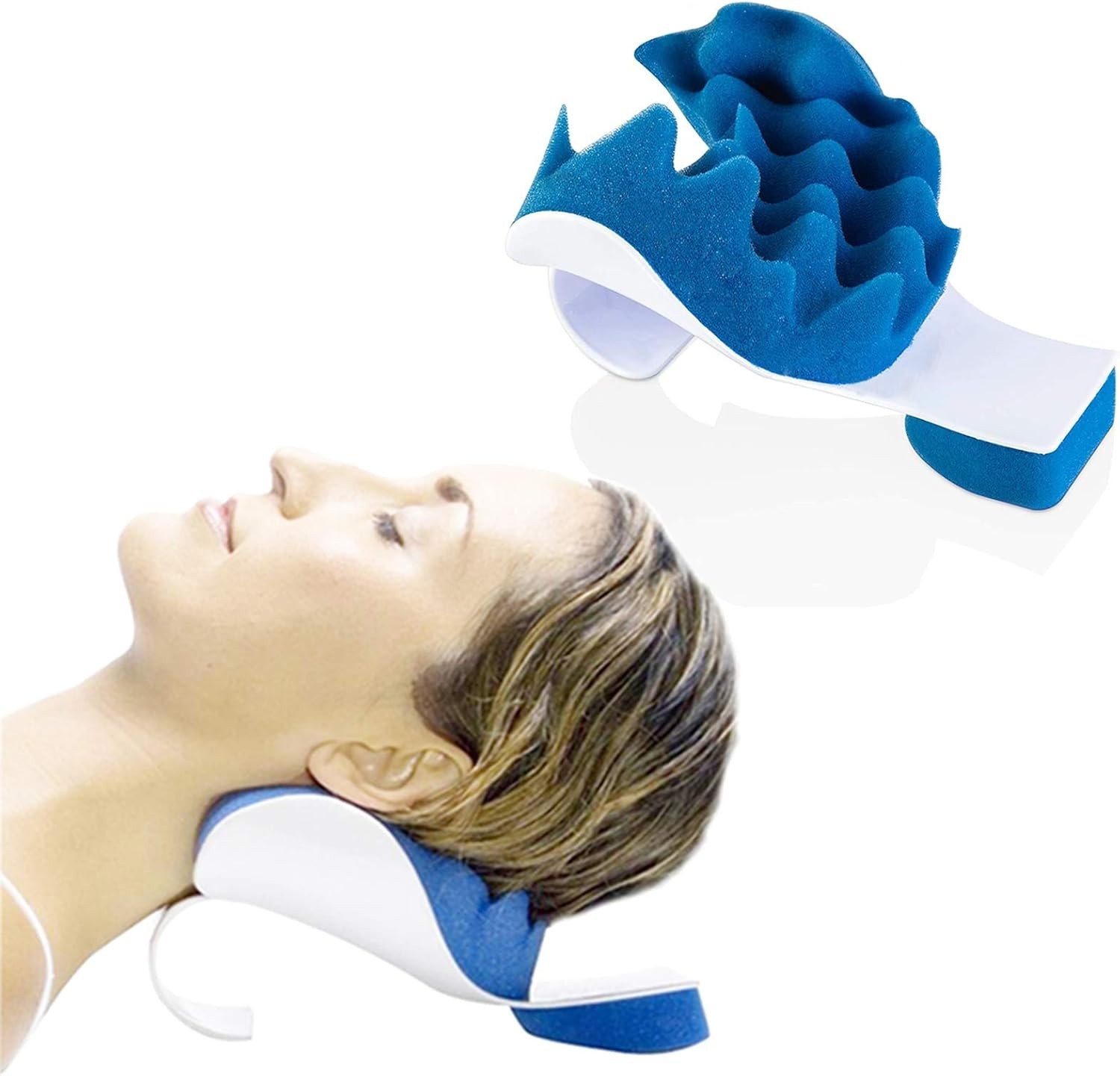 Chiropractic Pillow, Cervical Pillow Neck Traction Device, Neck Massage Cervi…