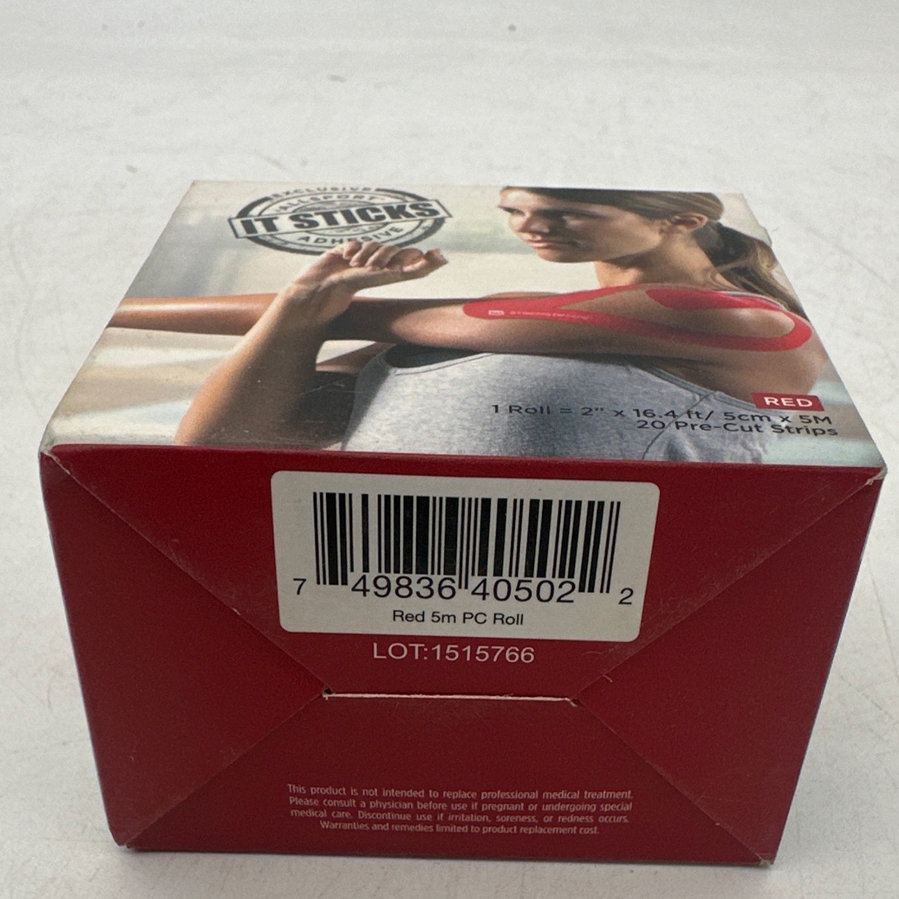 STRENGTHTAPE KINESIOLOGY TAPE 5 METER (16.6 FT) PRECUT ROLL open box