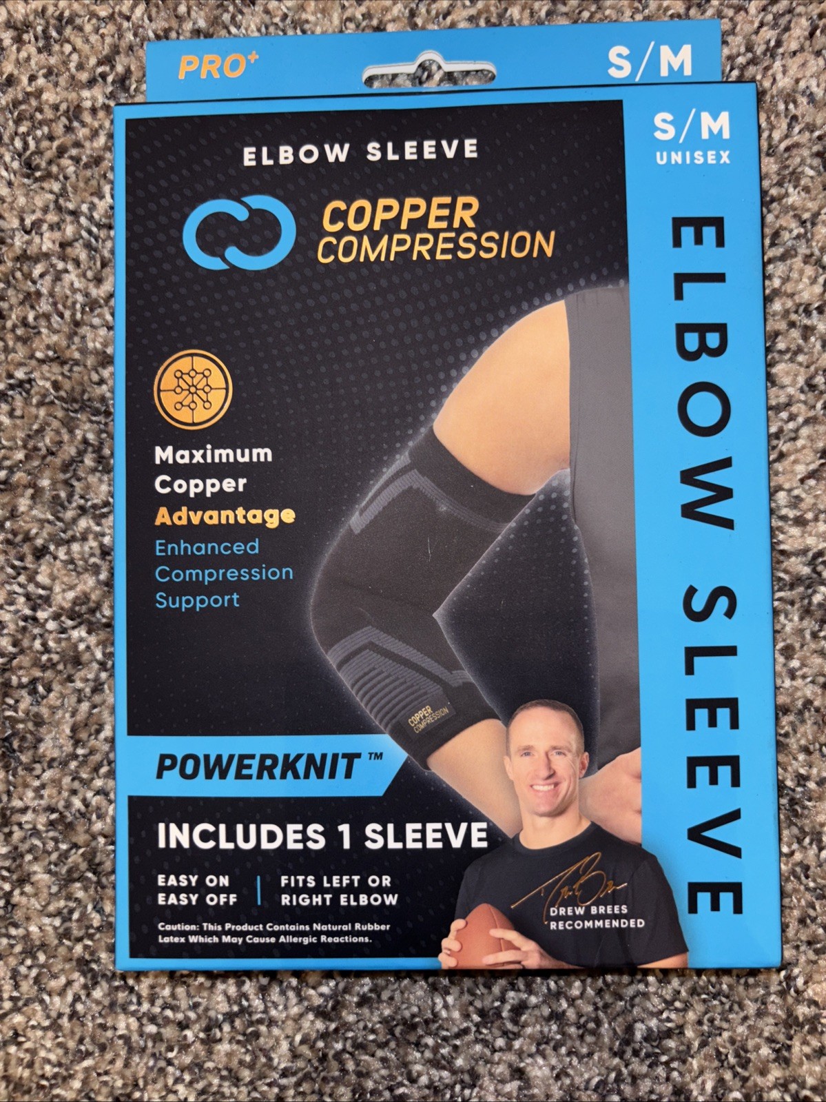 Copper Compression PRO+ Powerknit Performance Elbow Sleeve S/M