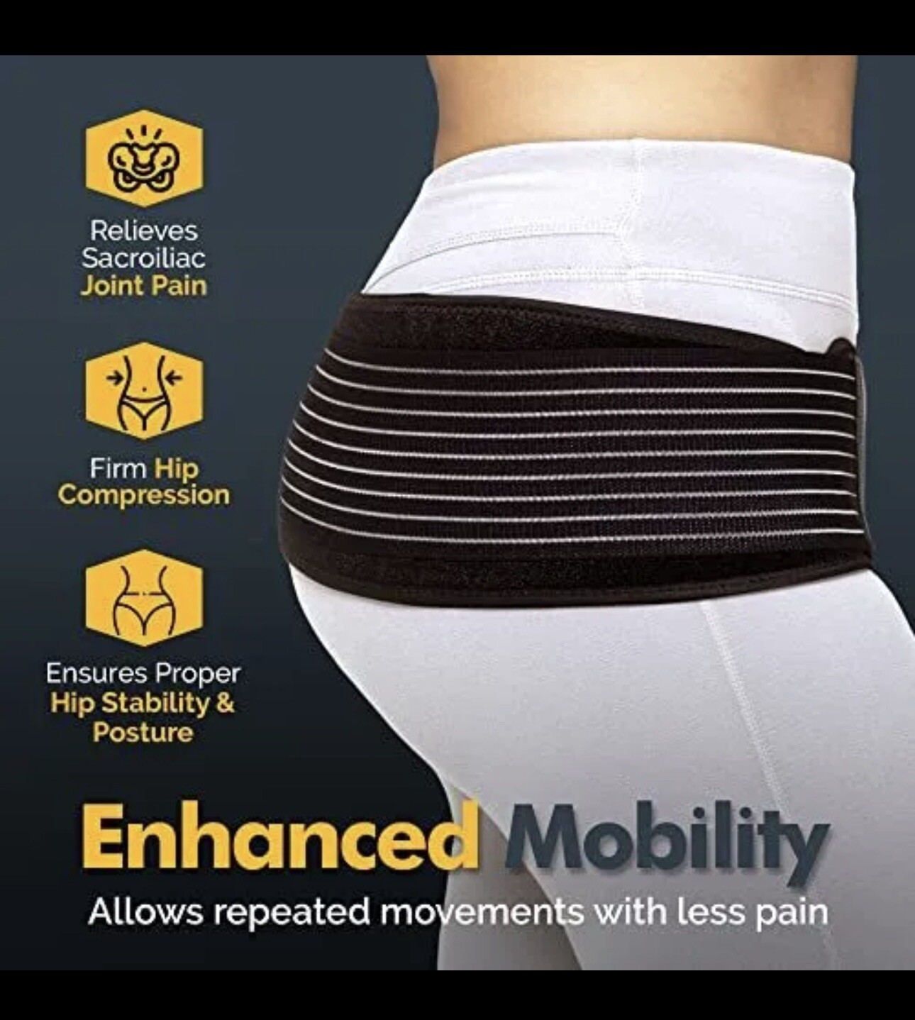 Stuffvisor SI Belt – Sacroiliac Belt For Women Pelvic belt Pelvic brace