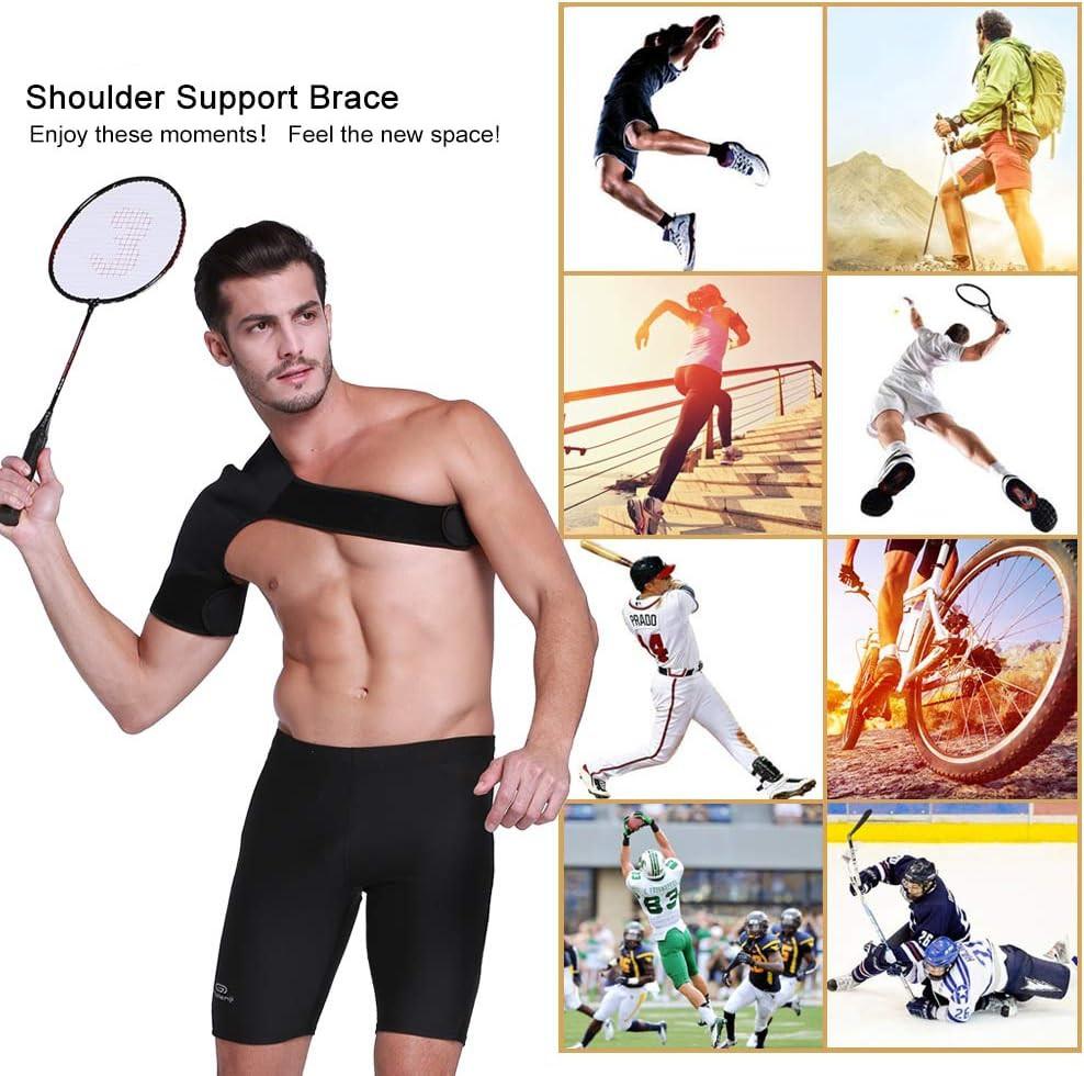 Shoulder Brace Support Compression Sleeve Torn Rotator Cuff Relief Joint AC Pain