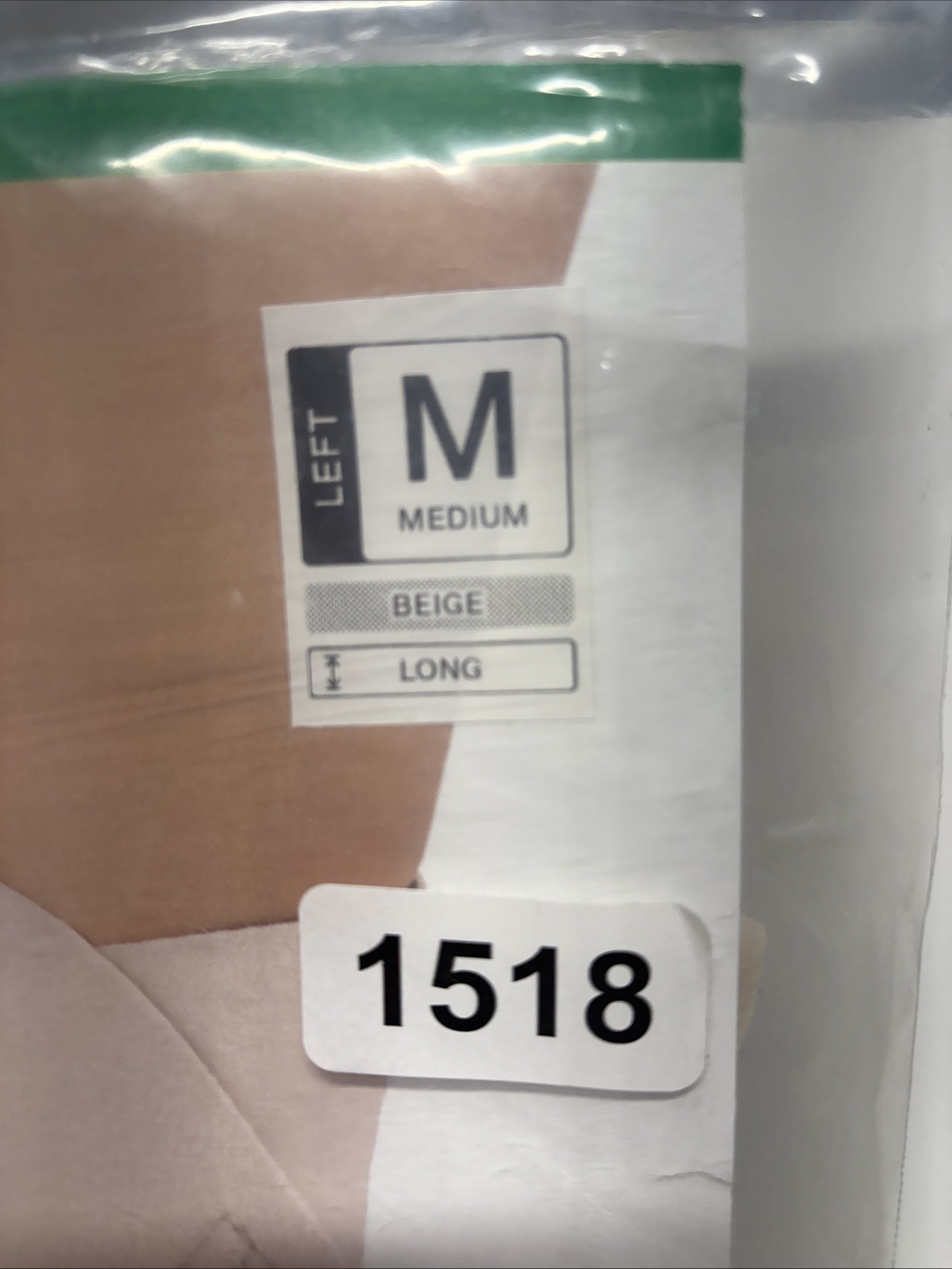 L&R Ready Foot Compression Wrap Medium Beige Long Left Foot