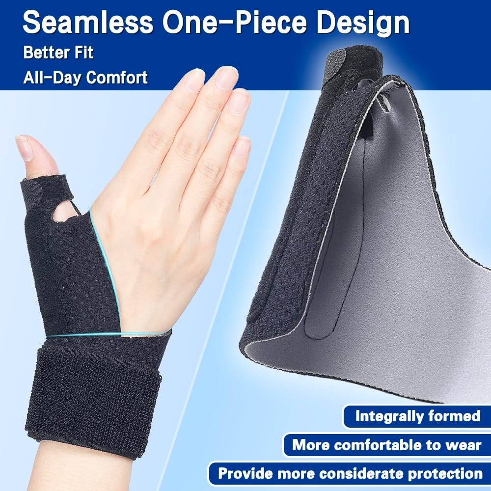 Bendable Thumb & Wrist Stabilizer for BlackBerry Thumb – Lightweight, S/M