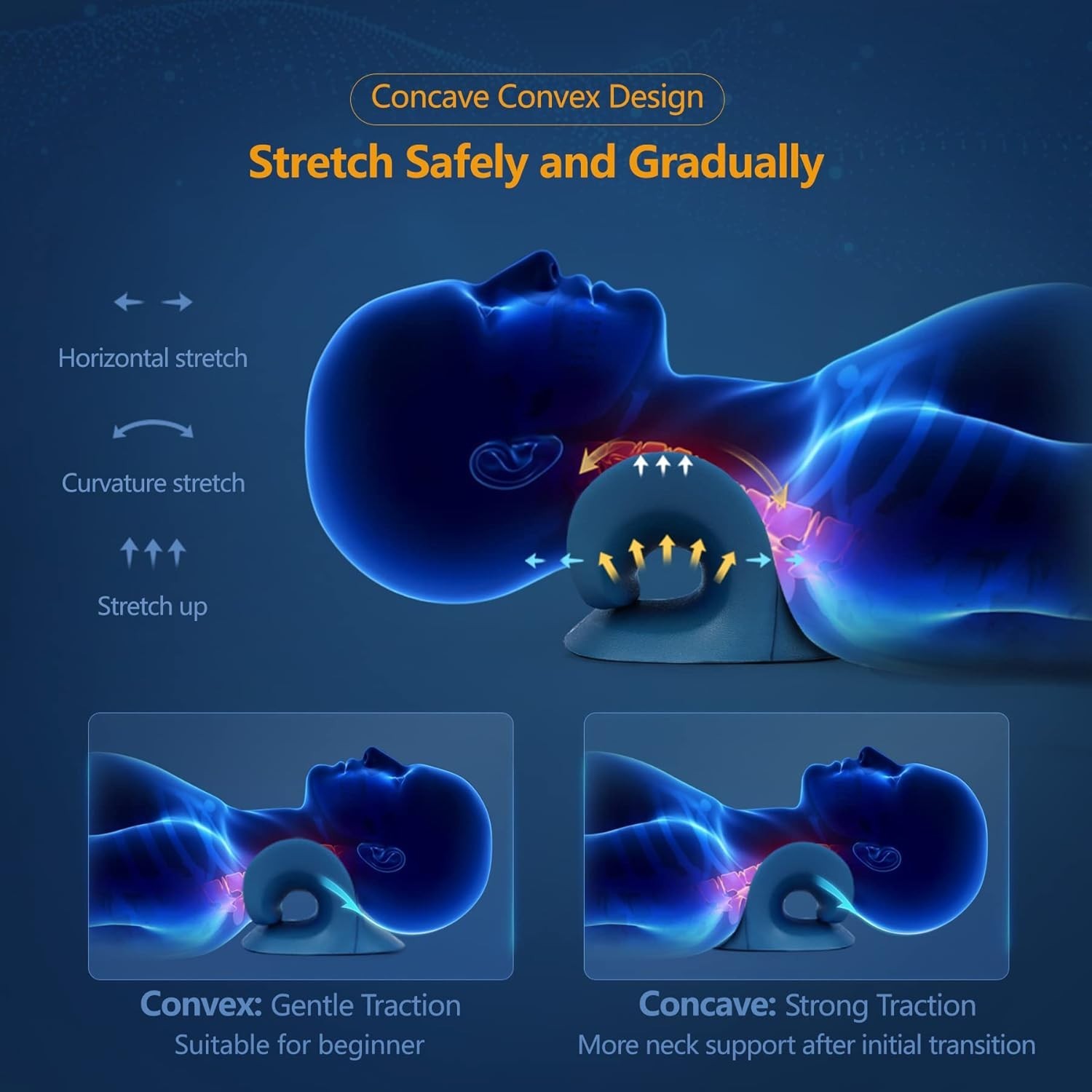 Heated Neck Stretcher with Graphene Pad – Instant Relief for Neck Pain