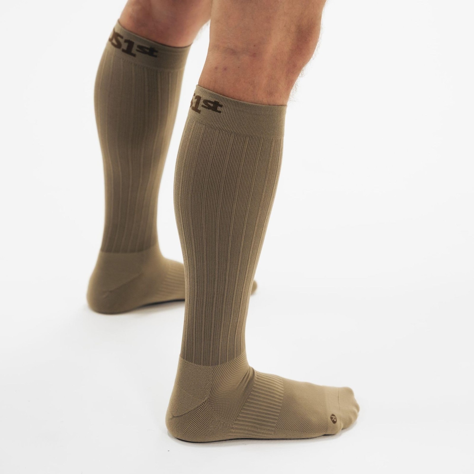 OS1st Wellness Compression Socks for circulation, swelling, Small, Natural
