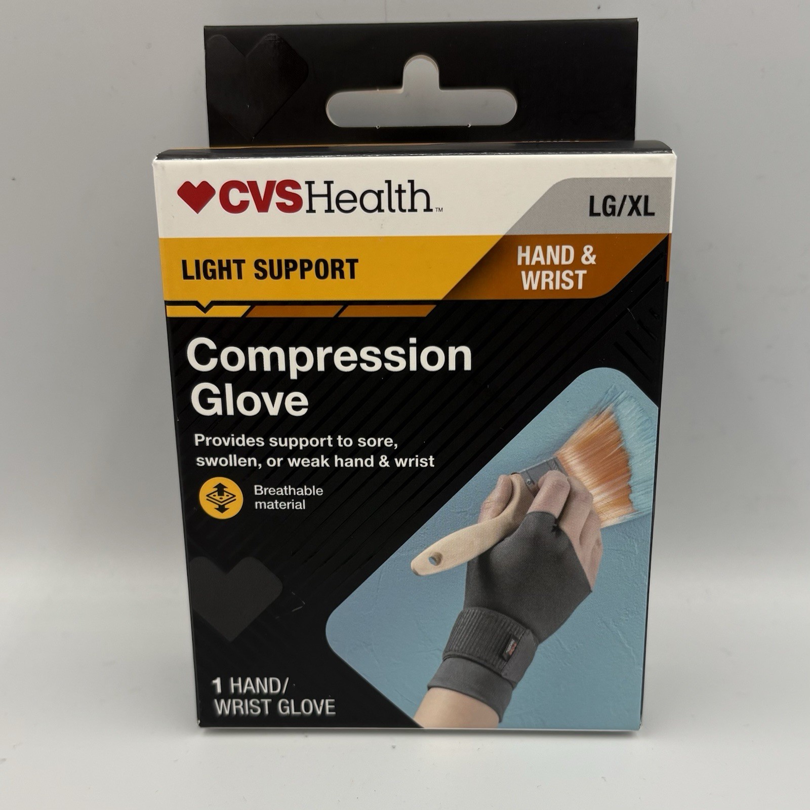 CVS Health Light Support Compression Glove, L/XL NIB