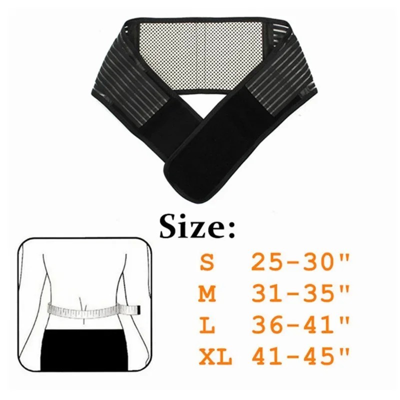 Adjustable Neoprene Double Pull Lumbar Support Lower Back Belt Brace Pain Relief