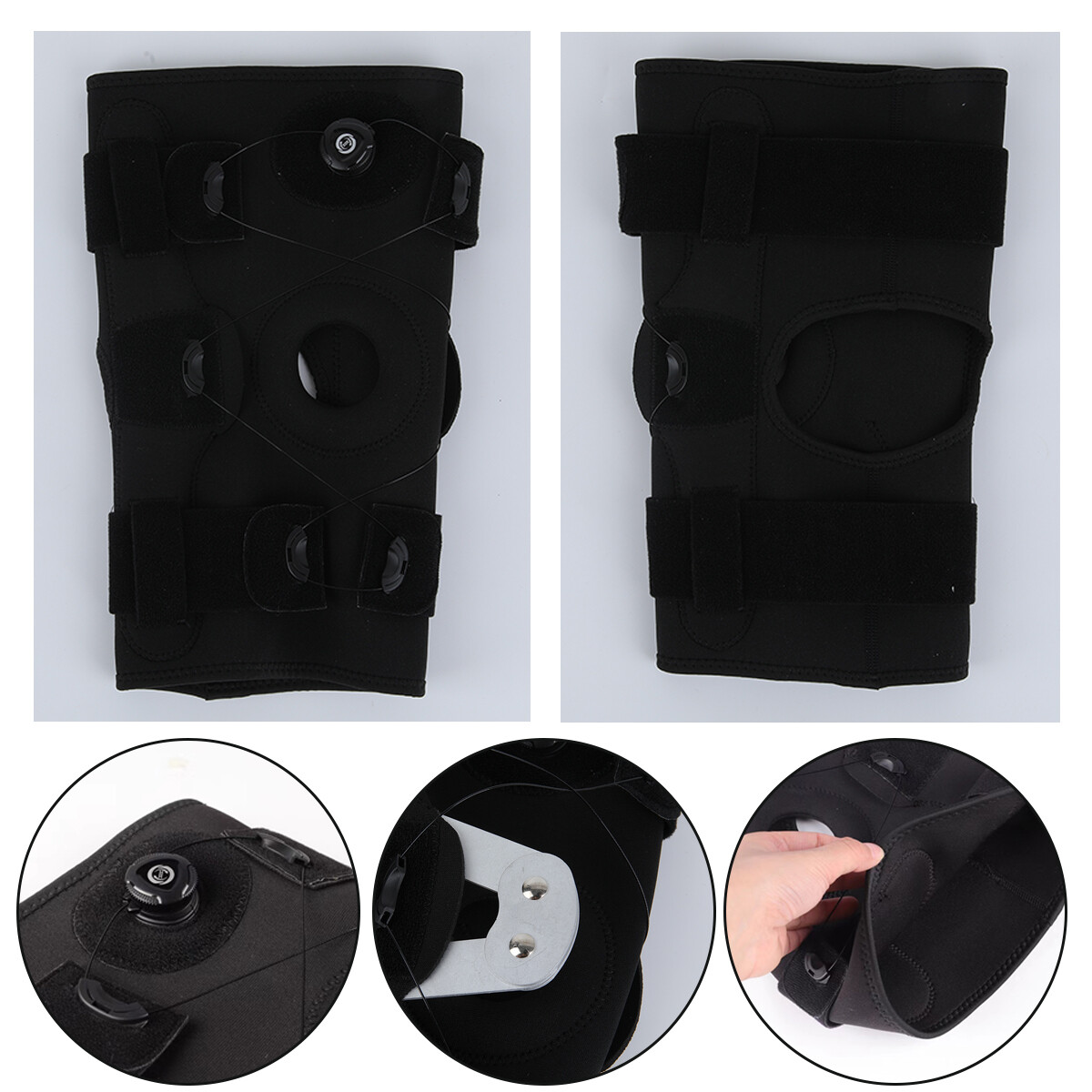 Knee Sleeves Compression Brace Support Joint Injury Patella Arthritis Pain Sport