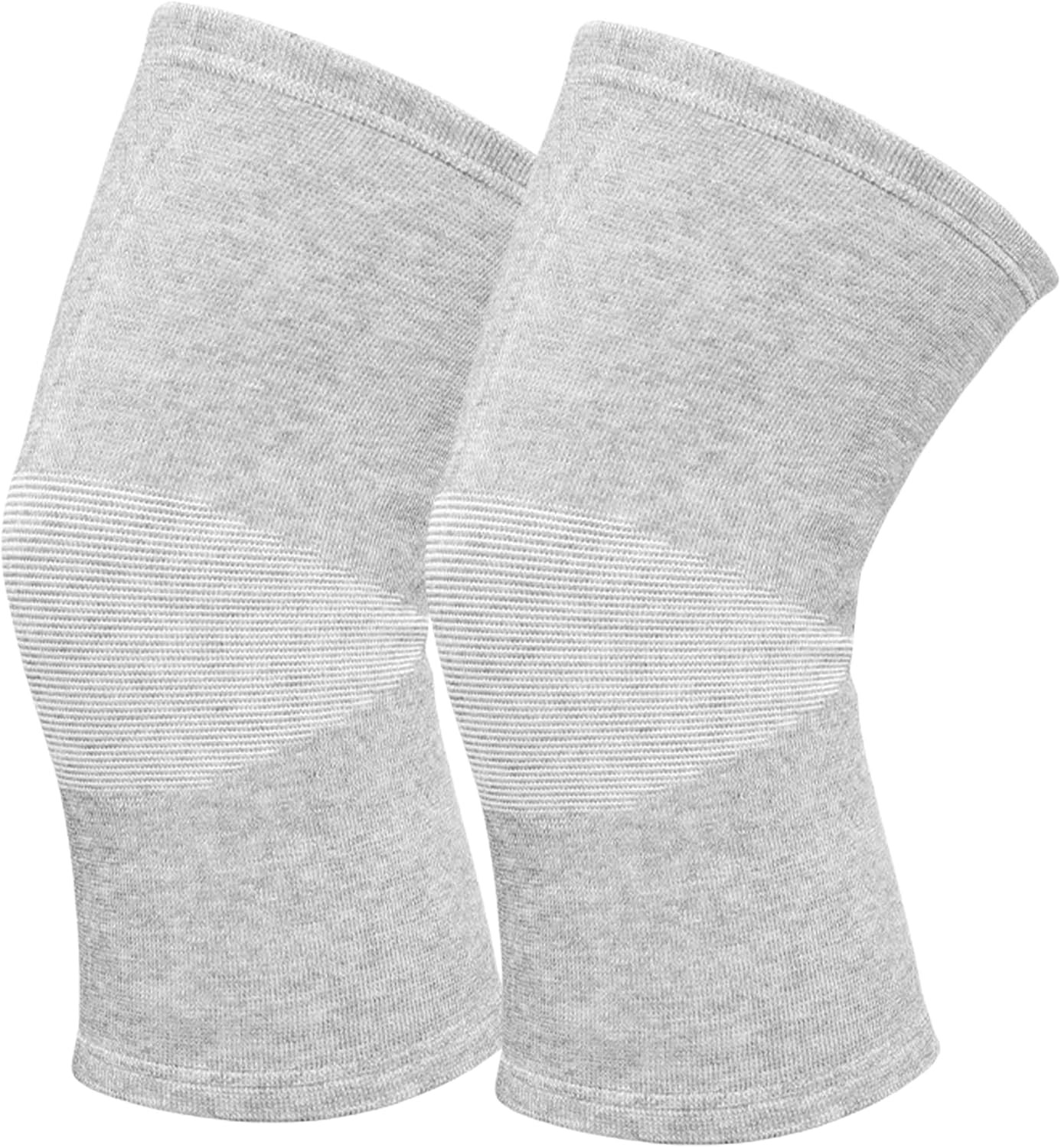 1 Pairs Bamboo Charcoal Knee Sleeve – Bamboo Knee Brace Bamboo Compression Knee