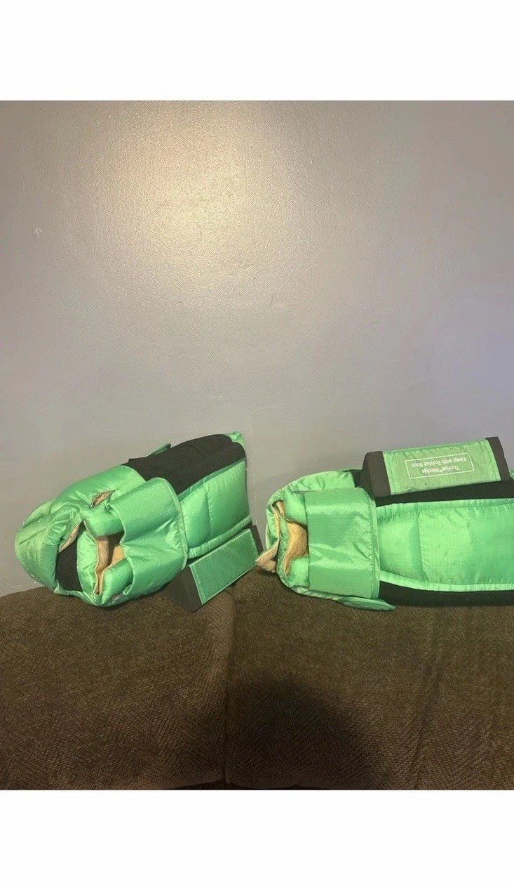 EHOB TruVue Heel Protector Boot, Standard Size (One Pair: Two Units) Green
