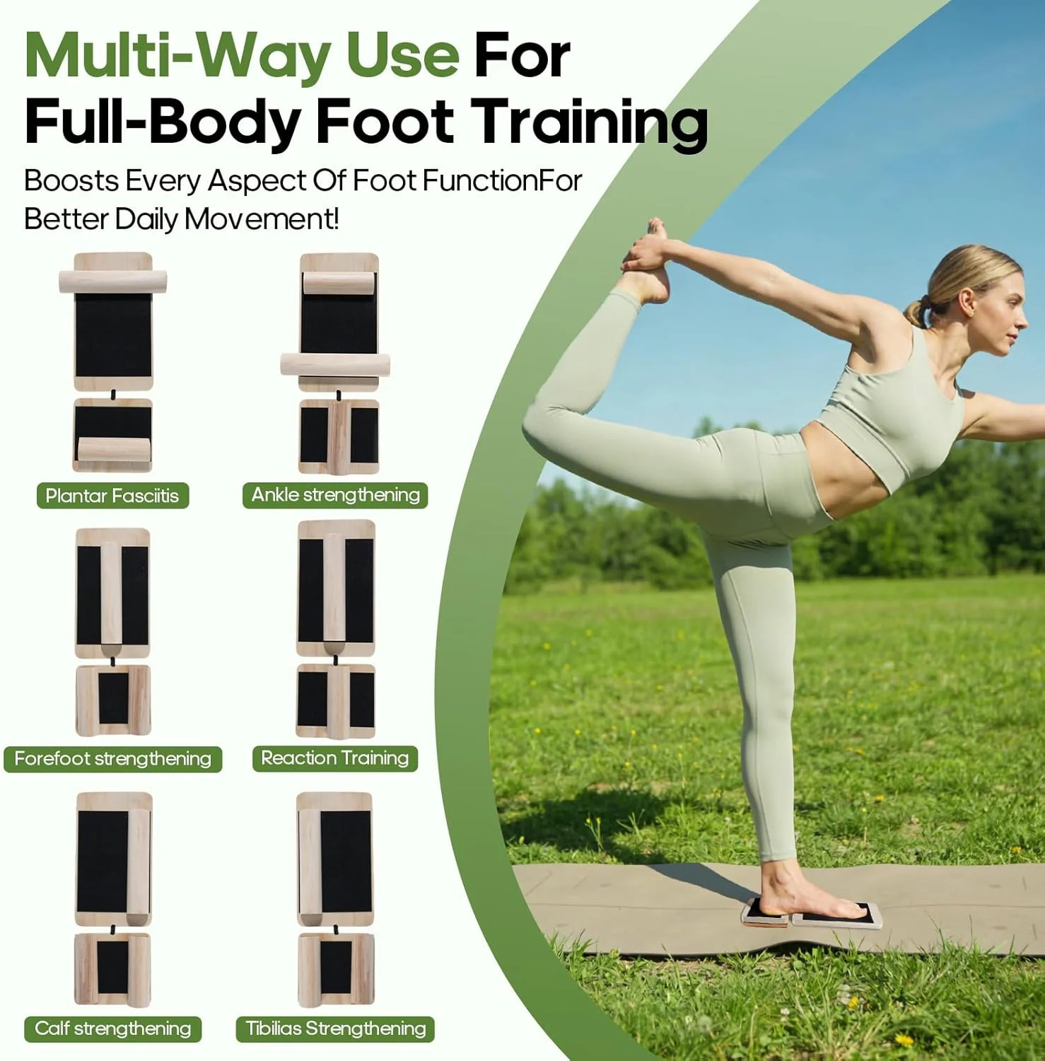 Adjustable Angle Ankle Axis Balance Board & Strengthener for Ankle Sprain | Adju