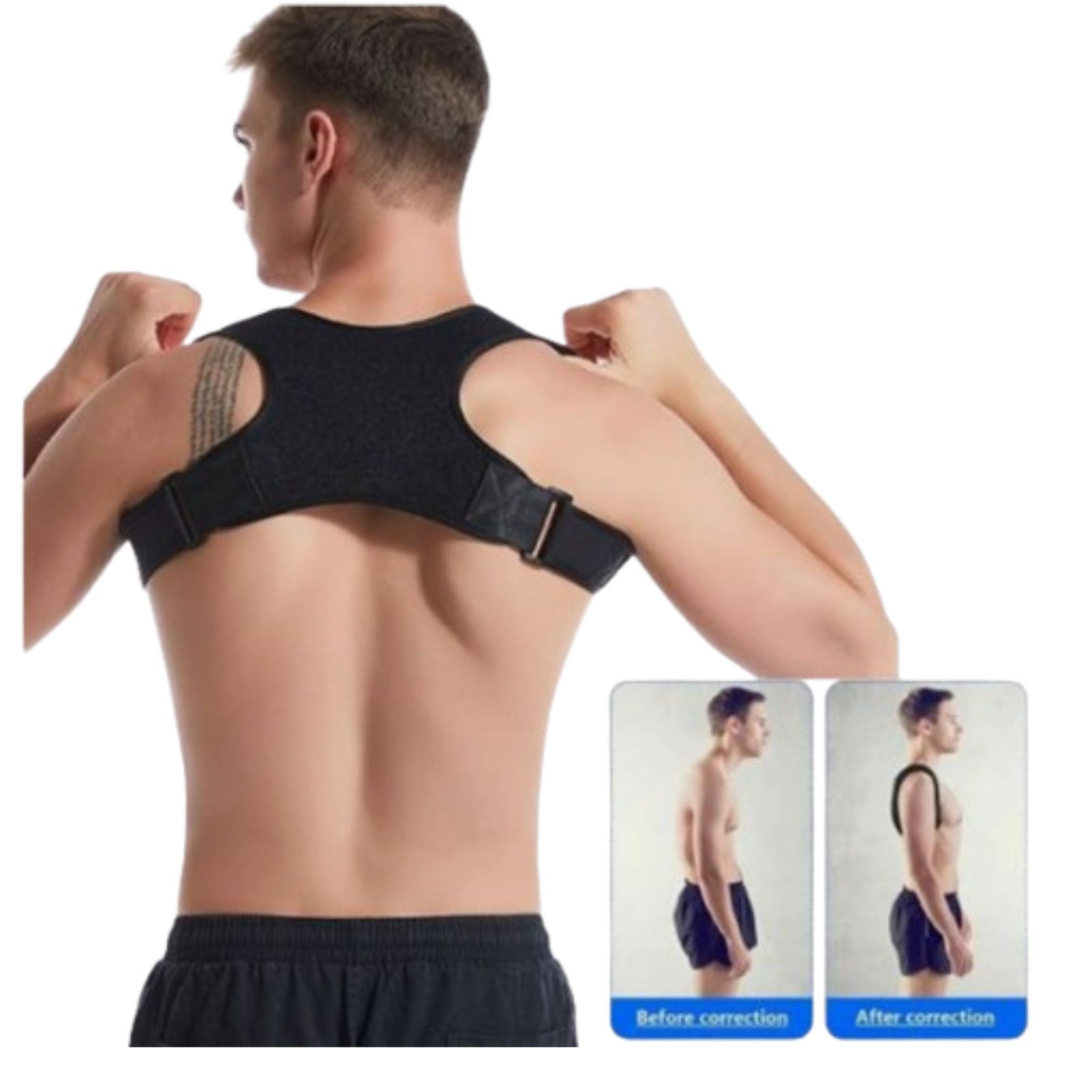 Adjustable Posture Corrector Back Support Brace Shoulder Straightener Men Women