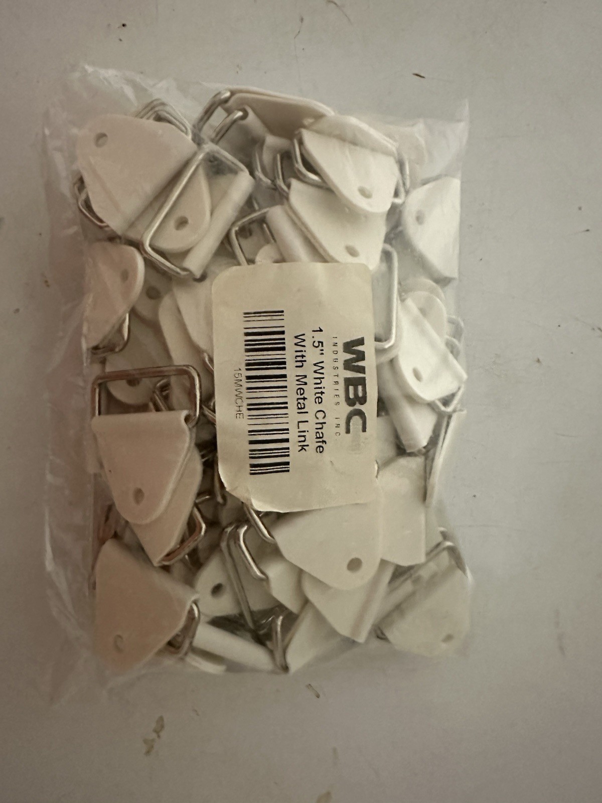 100x Prosthetic Harness Chafe Straps w/ Metal Link – WBC 1.5 White
