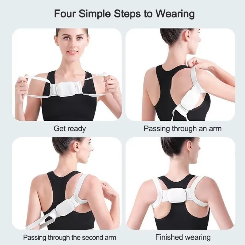 Adjustable Posture Corrector Back Support Shoulder Belt Rectify Straighten Corre