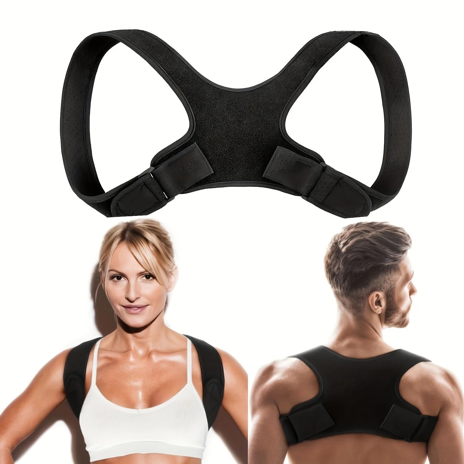 Back Posture Corrector Shoulder Straight Support Brace Belt Therapy Men Women